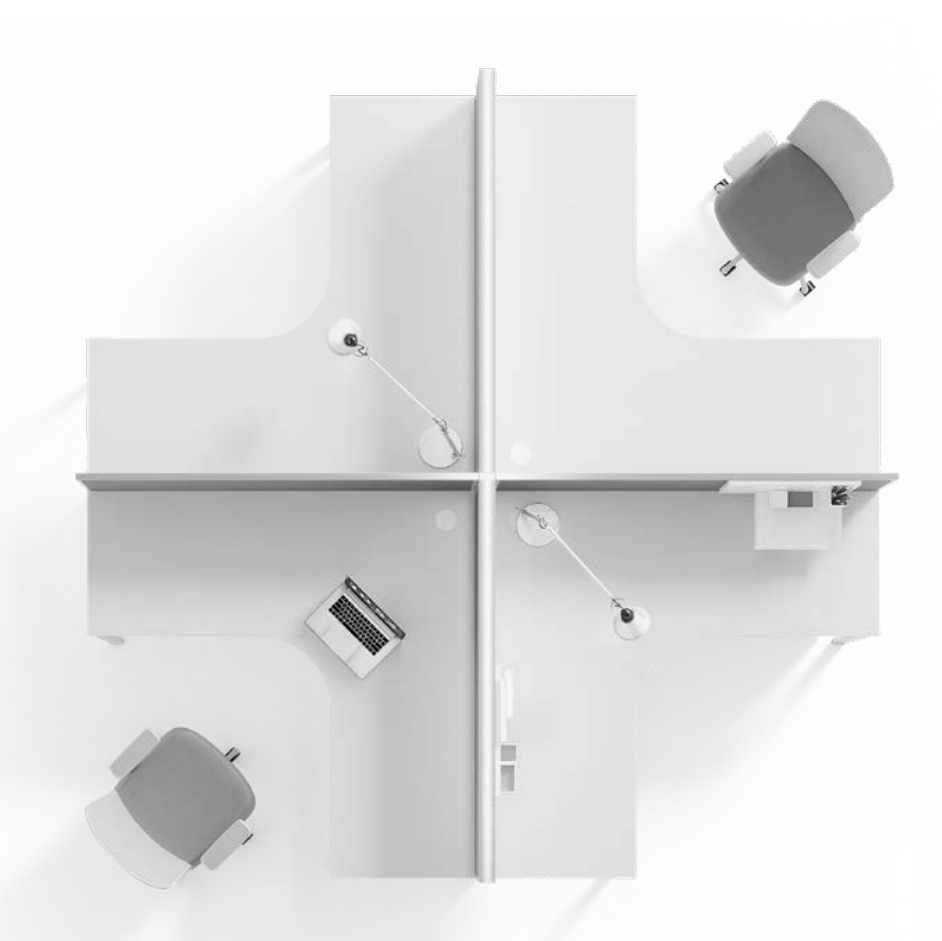 SU101066 屏風工作站｜兼顧私隱、分區與聲學效果