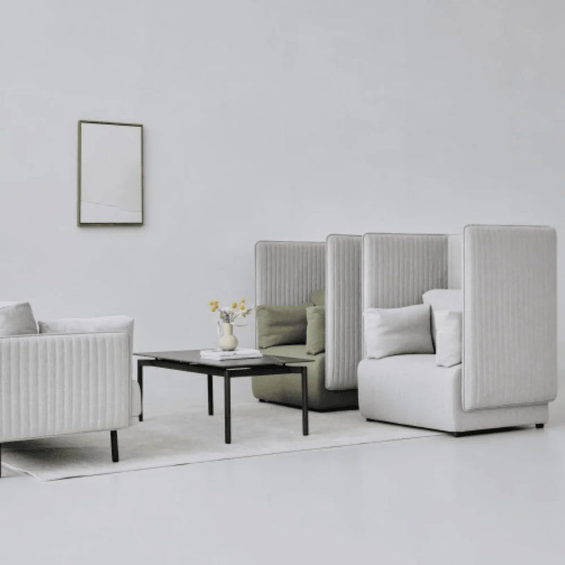 ST046 Laura fabric soundproof high back office sofa