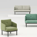 ST052 Silvio Two-seat simple office combed