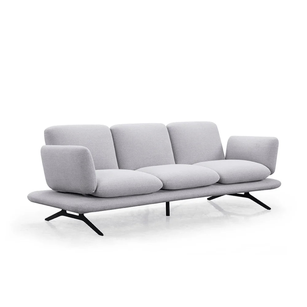 ST055 Serafino three-seat fabric office combing