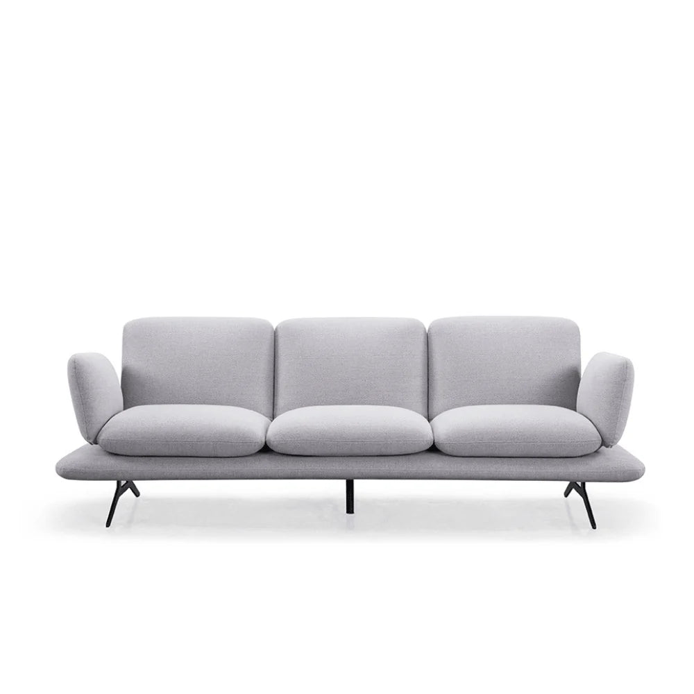 ST055 Serafino three-seat fabric office combing
