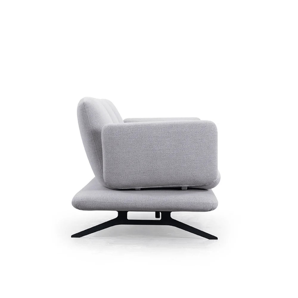 ST055 Serafino three-seat fabric office combing