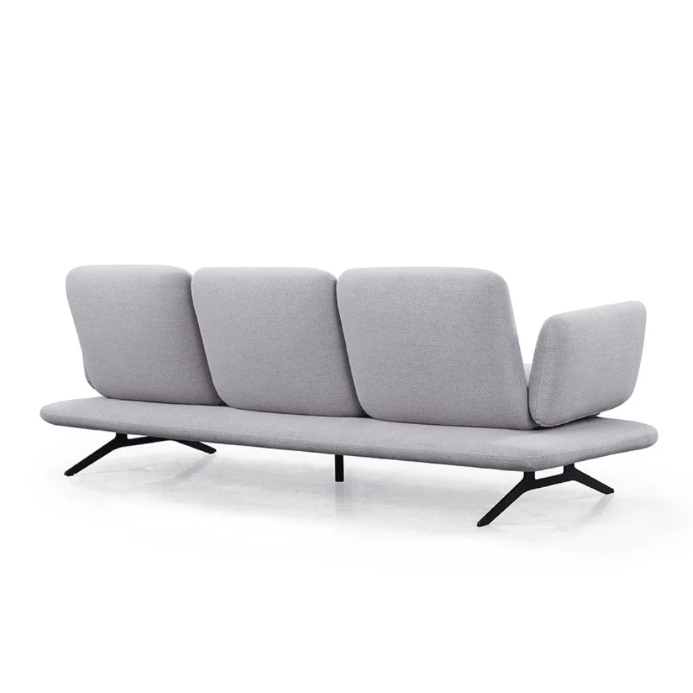 ST055 Serafino three-seat fabric office combing