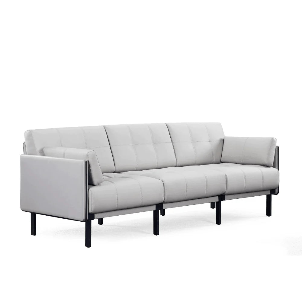 ST060 Enea Three-seat Business Reception Leather Combed