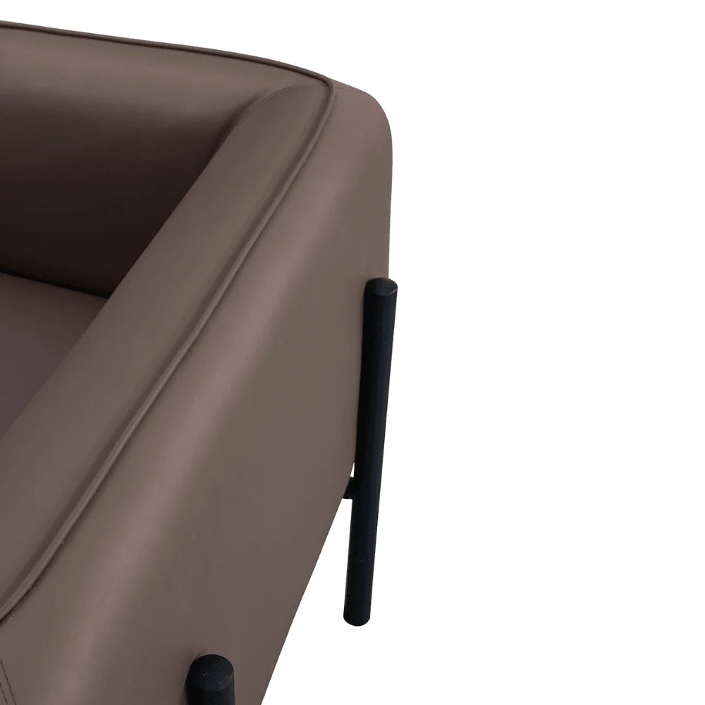 ST061 Remoo Three-seat office building casual leather combing