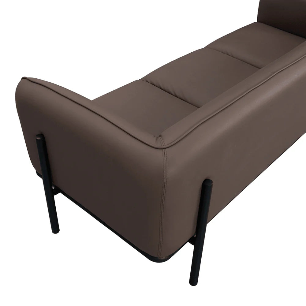 ST061 Remoo Three-seat office building casual leather combing