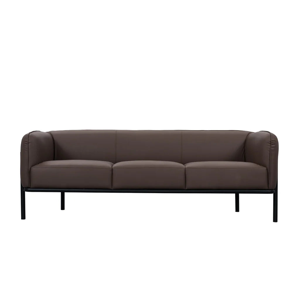 ST061 Remoo Three-seat office building casual leather combing