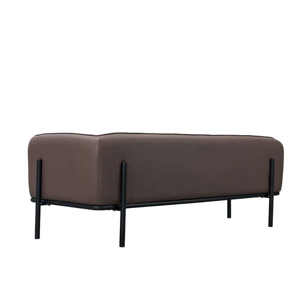 ST061 Remoo Three-seat office building casual leather combing