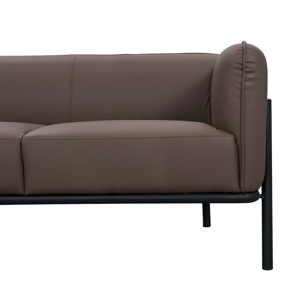ST061 Remoo Three-seat office building casual leather combing