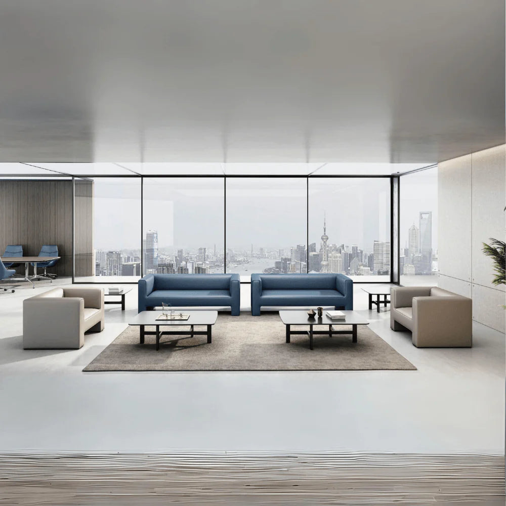 ST062 Isidoro Three-seat H-type luxury leather combing