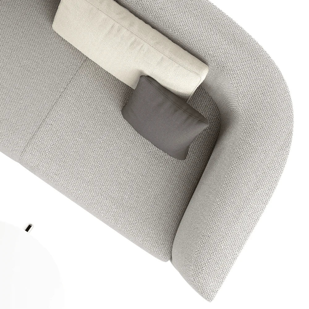 ST067 Ugo three-seat fabric combing