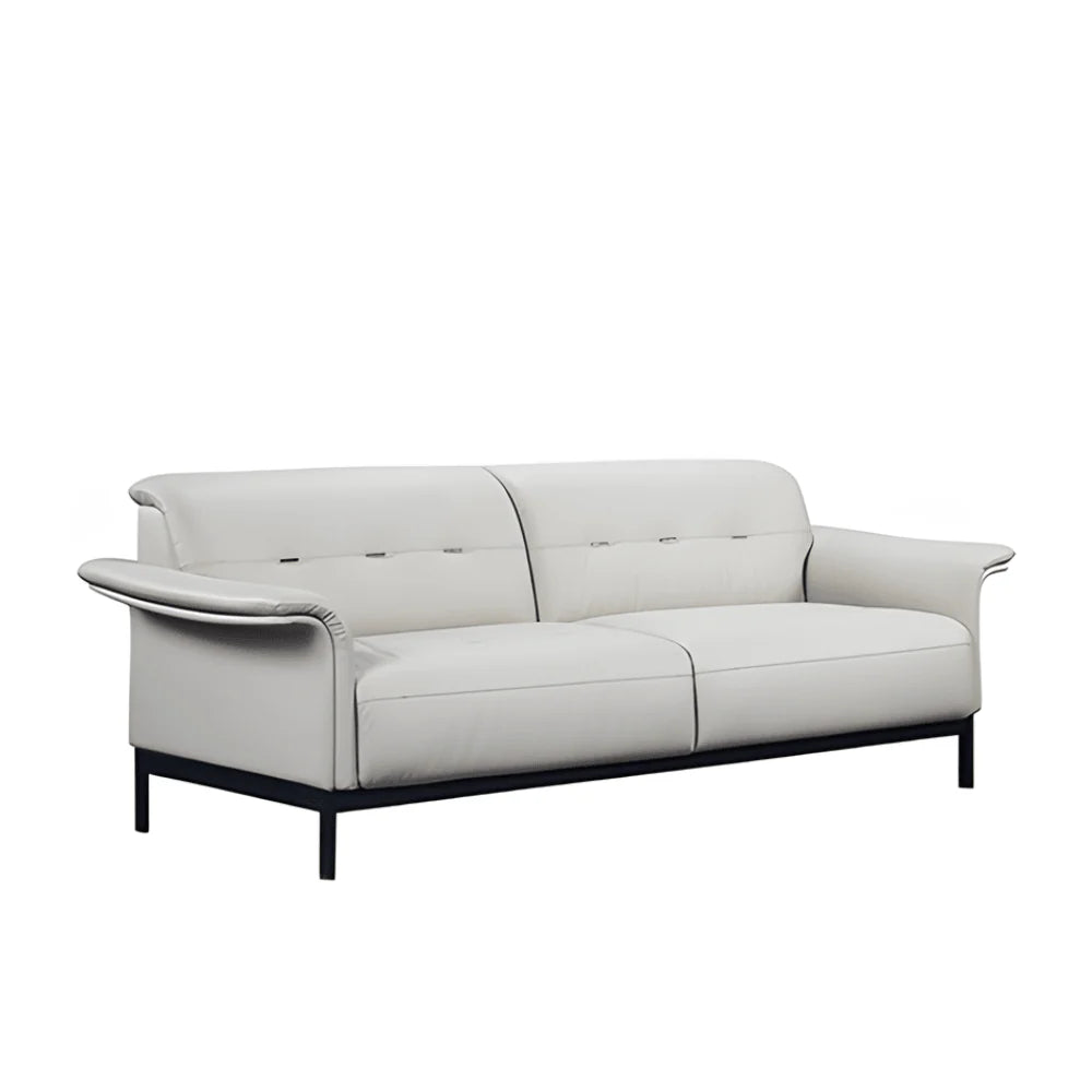 ST071 Flavia Three-seat light luxury leather combing