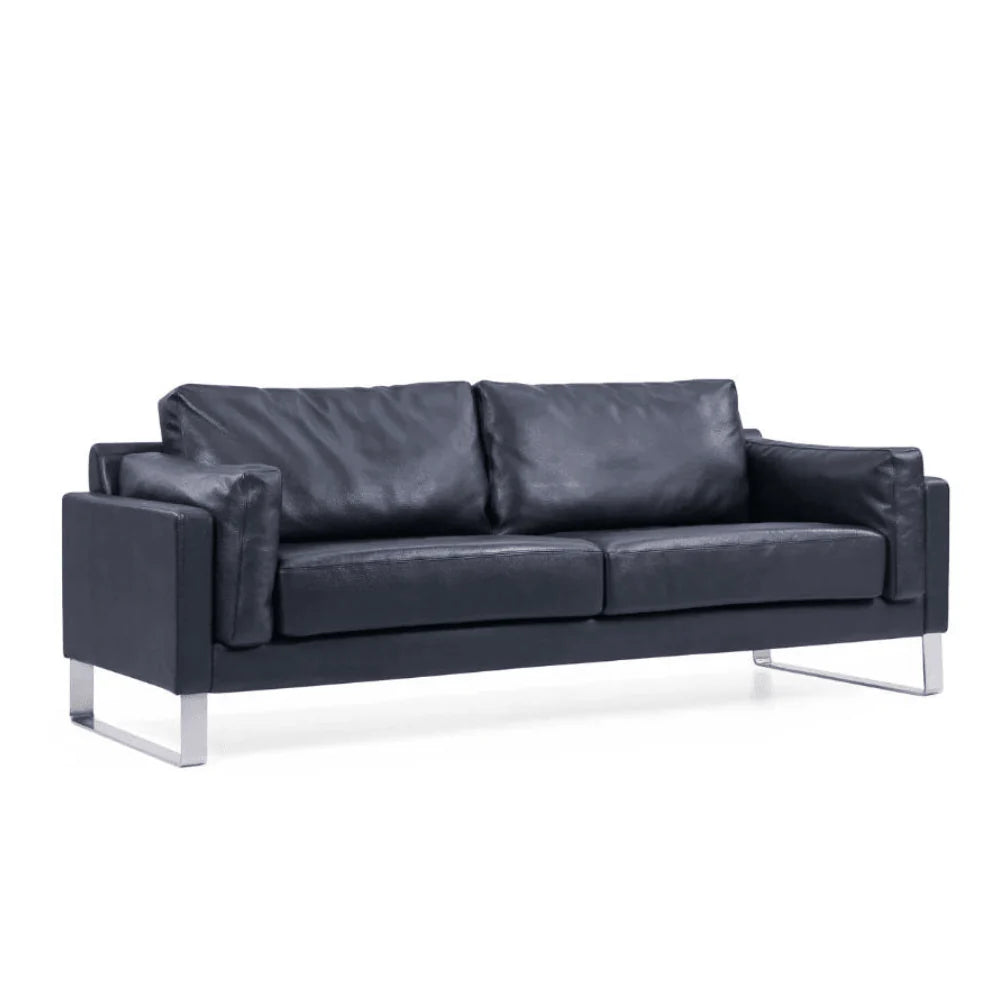 ST074 Emilio Three-seat luxury leather office combing