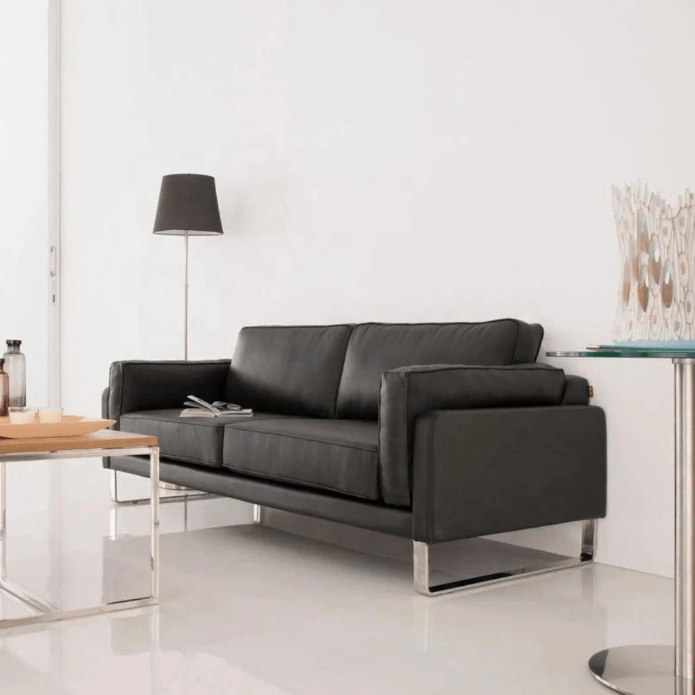 ST074 Emilio Three-seat luxury leather office combing