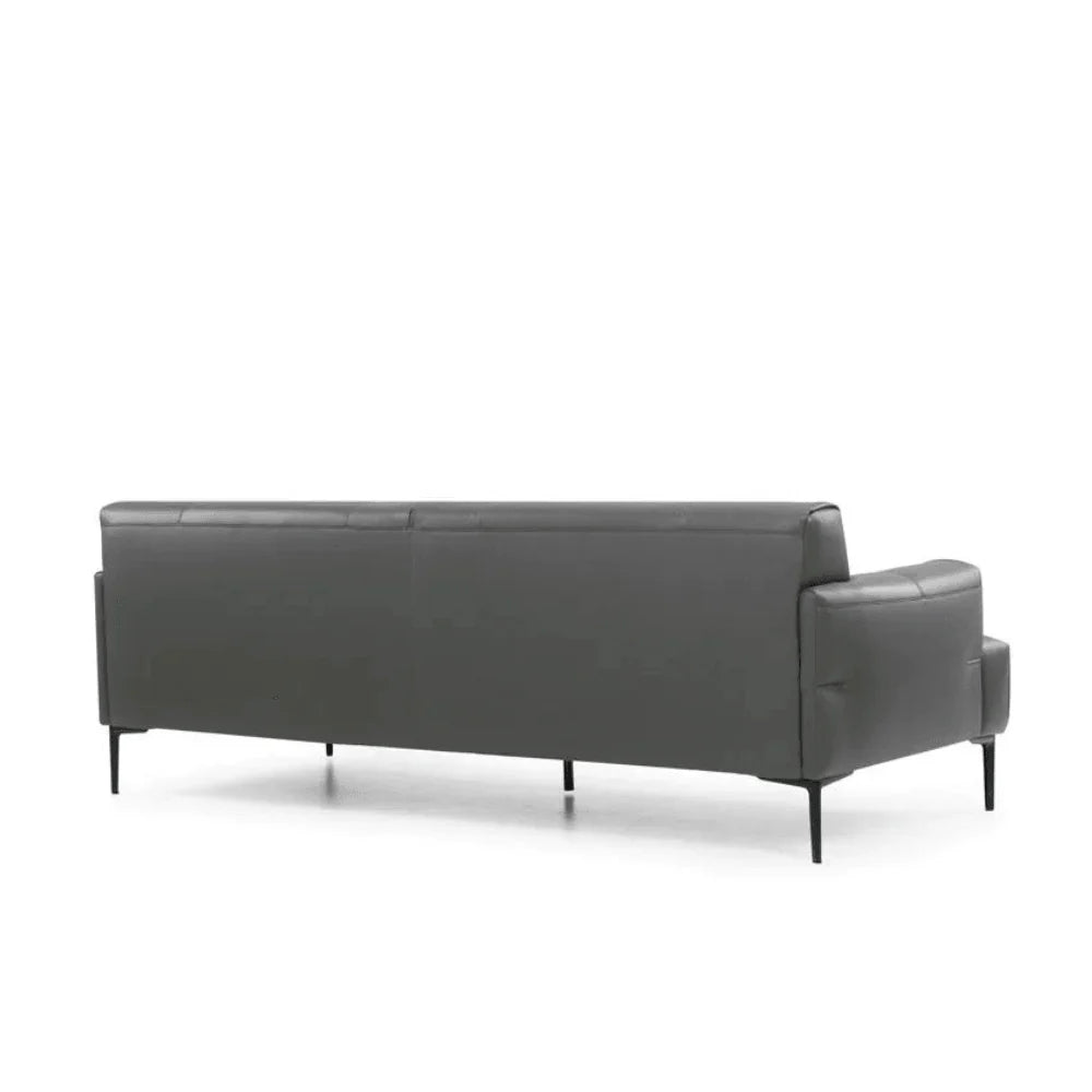ST075 Aldo Three-seat reception leather office combing