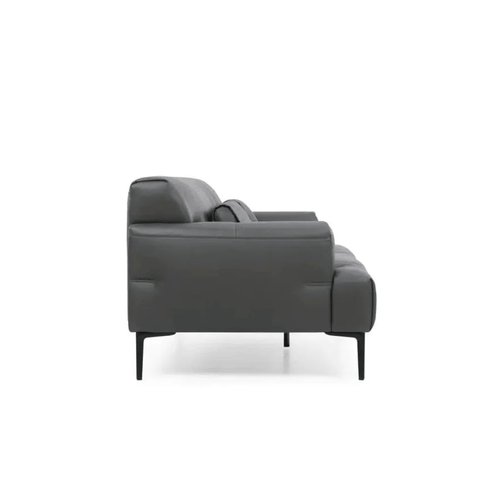 ST075 Aldo Three-seat reception leather office combing
