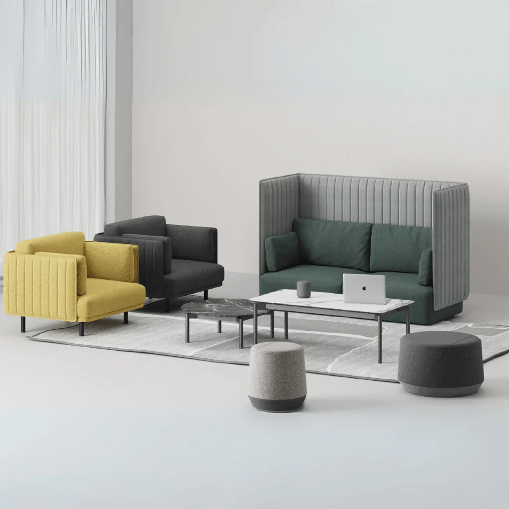 ST076 Piera three-seat business fabric combing