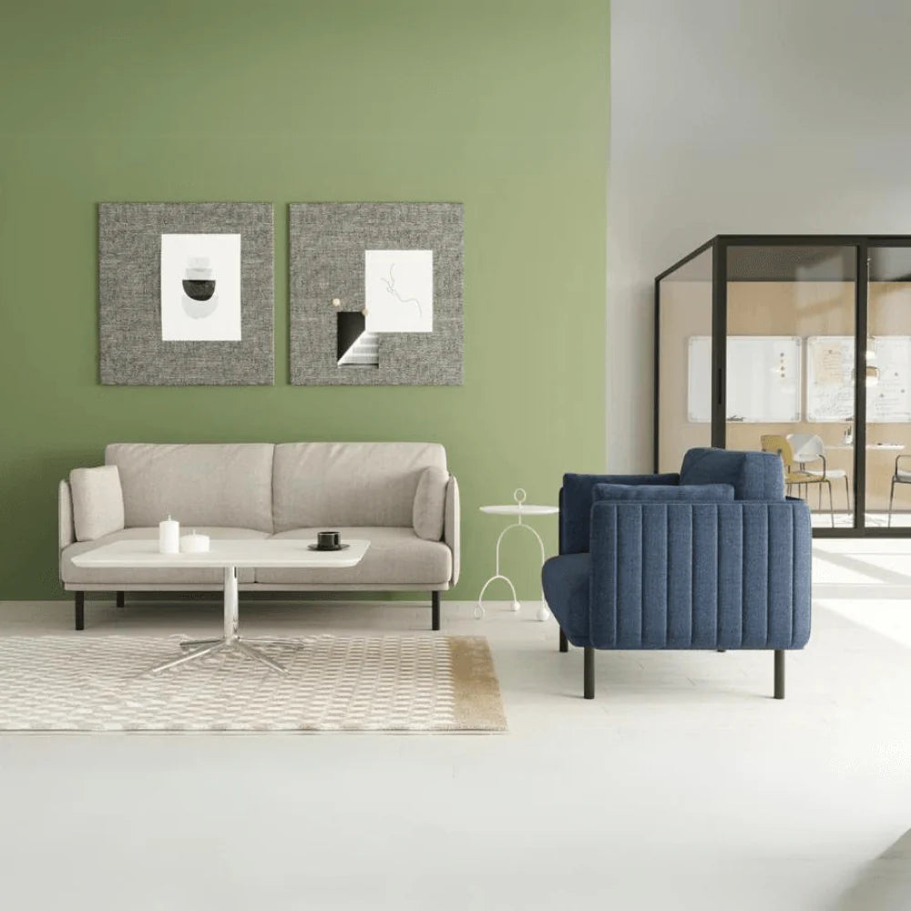 ST076 Piera three-seat business fabric combing