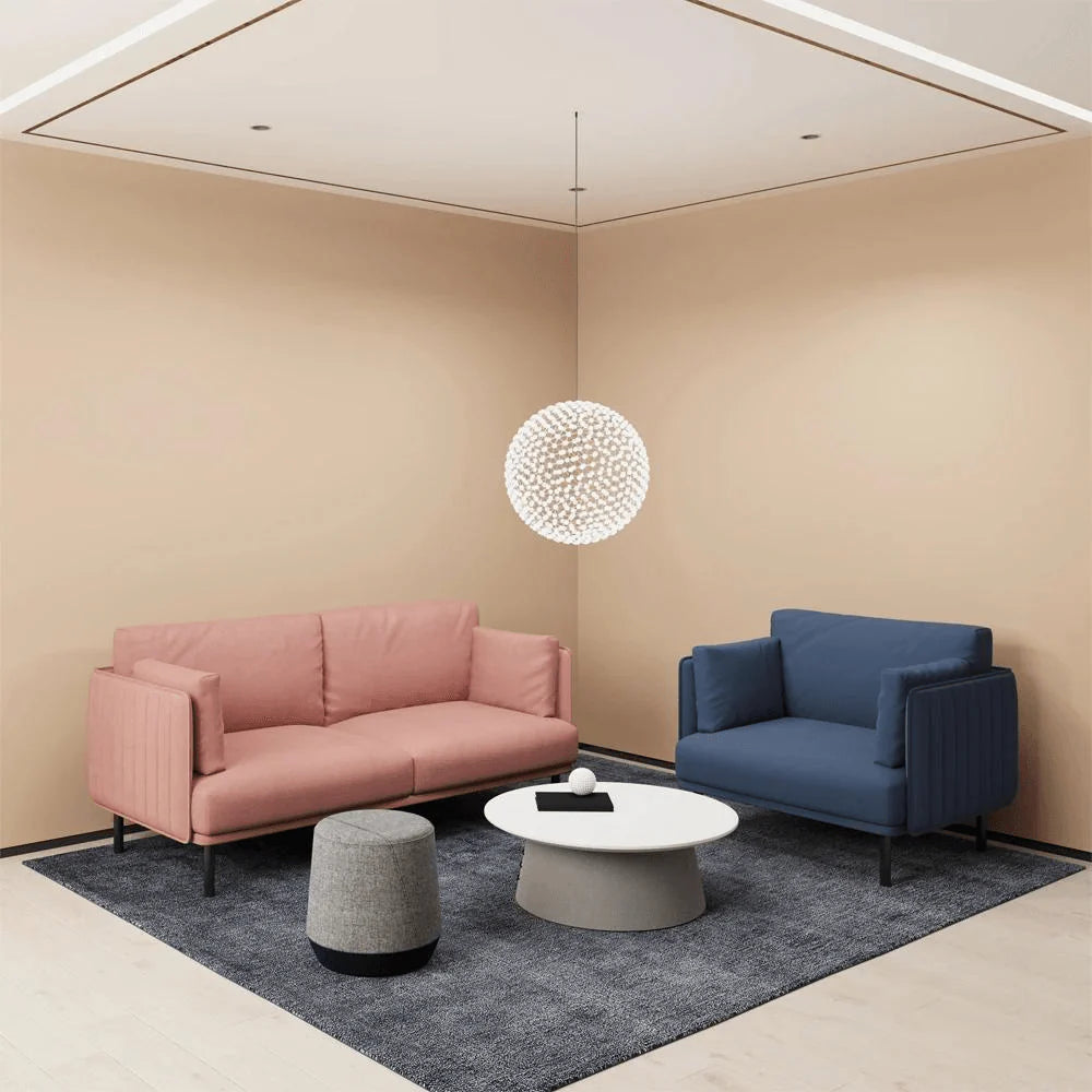 ST076 Piera three-seat business fabric combing