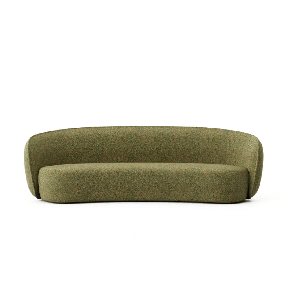 ST077 Loreda Three-seat curved fabric combing