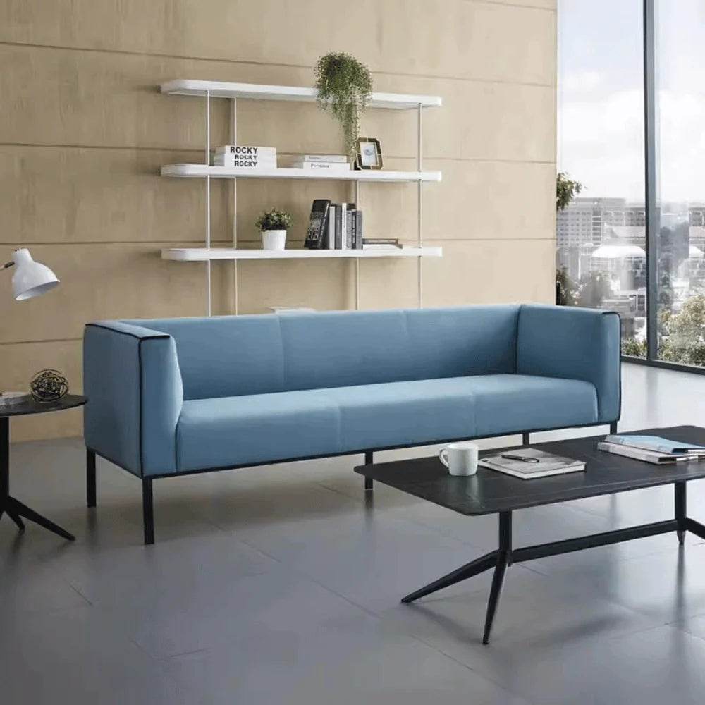 ST078 Mirella three-seat simple fabric business combing