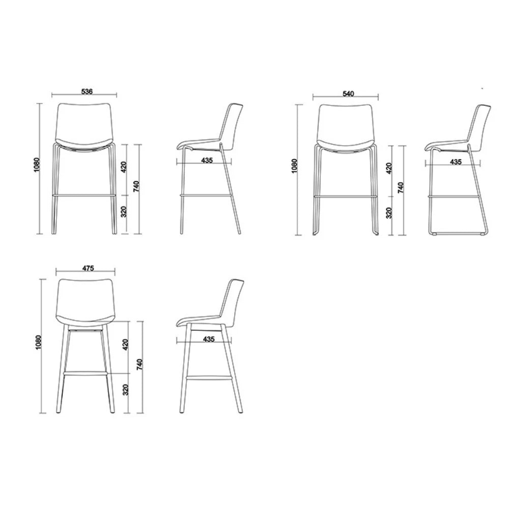 ST088-Ristr fabric high-legged bar chair