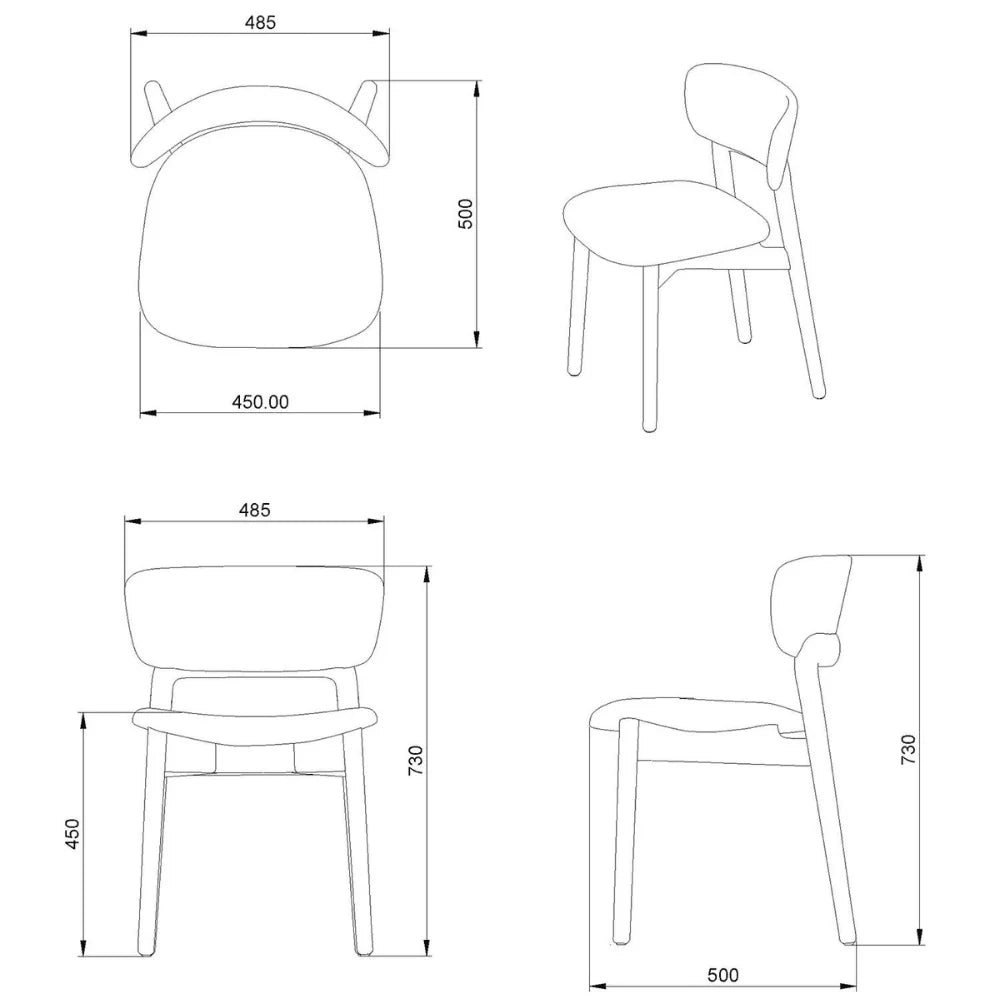 ST091-Risotto Solid Wood Stackable Dining Chair