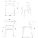 ST091-Risotto Solid Wood Stackable Dining Chair