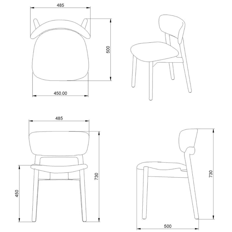 ST091-Risotto Solid Wood Stackable Dining Chair