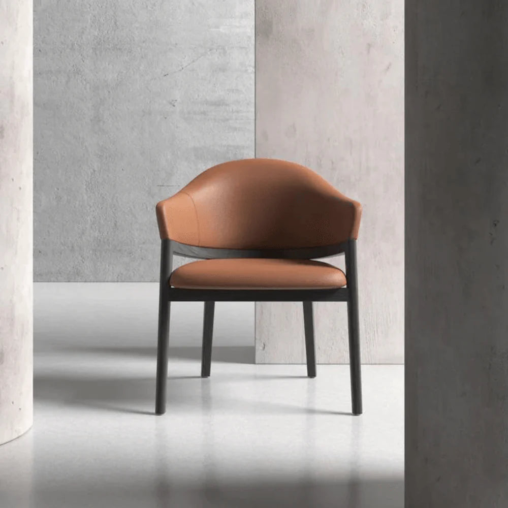 ST092-Lecce breathable fabric/imported imitation leather dining chair