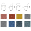 ST093B-Bella fabric armrest dining chair/customer chair