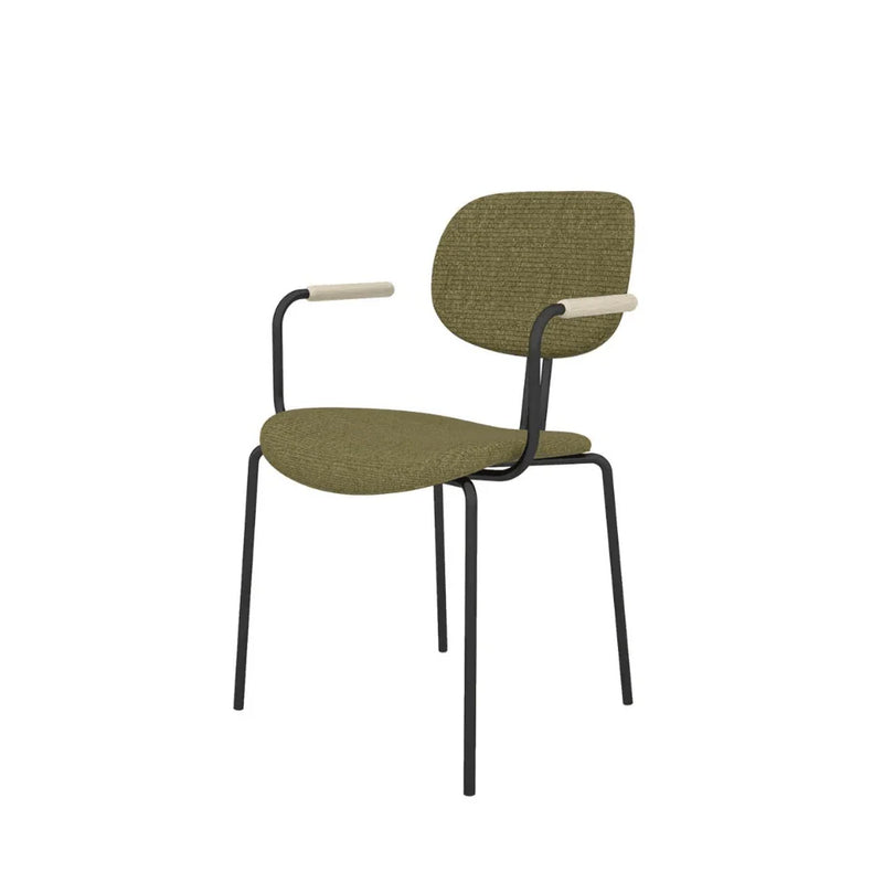 ST093B-Bella fabric armrest dining chair/customer chair