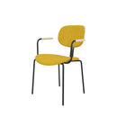 ST093B-Bella fabric armrest dining chair/customer chair