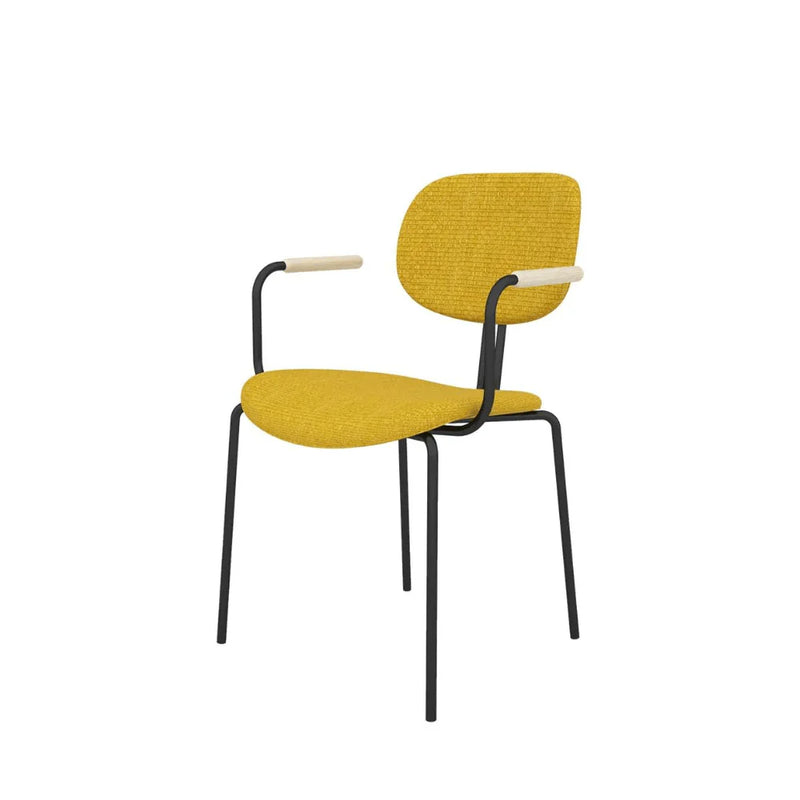 ST093B-Bella fabric armrest dining chair/customer chair