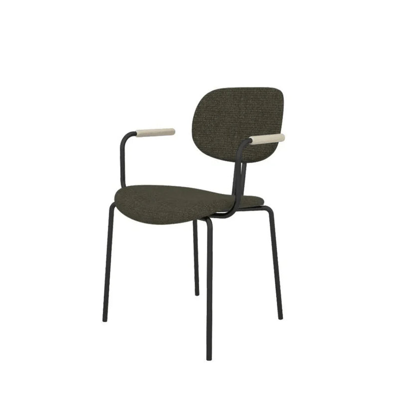 ST093B-Bella fabric armrest dining chair/customer chair