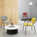 ST093B-Bella fabric armrest dining chair/customer chair