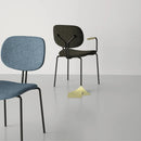 ST093B-Bella fabric armrest dining chair/customer chair