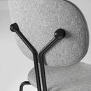 ST093B-Bella fabric armrest dining chair/customer chair