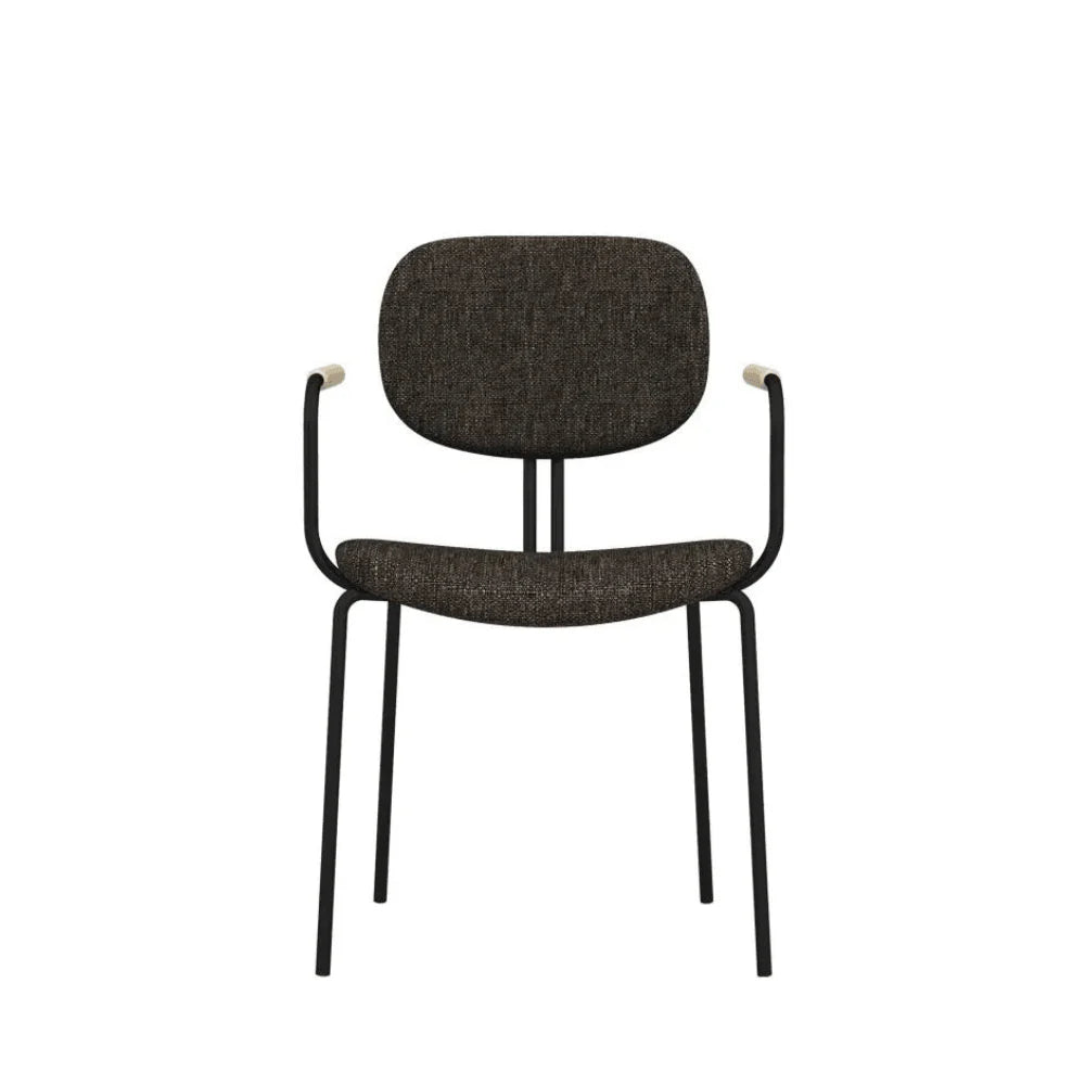 ST093B-Bella fabric armrest dining chair/customer chair