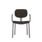 ST093B-Bella fabric armrest dining chair/customer chair