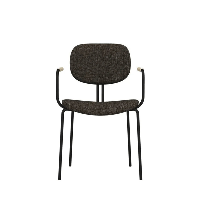ST093B-Bella fabric armrest dining chair/customer chair