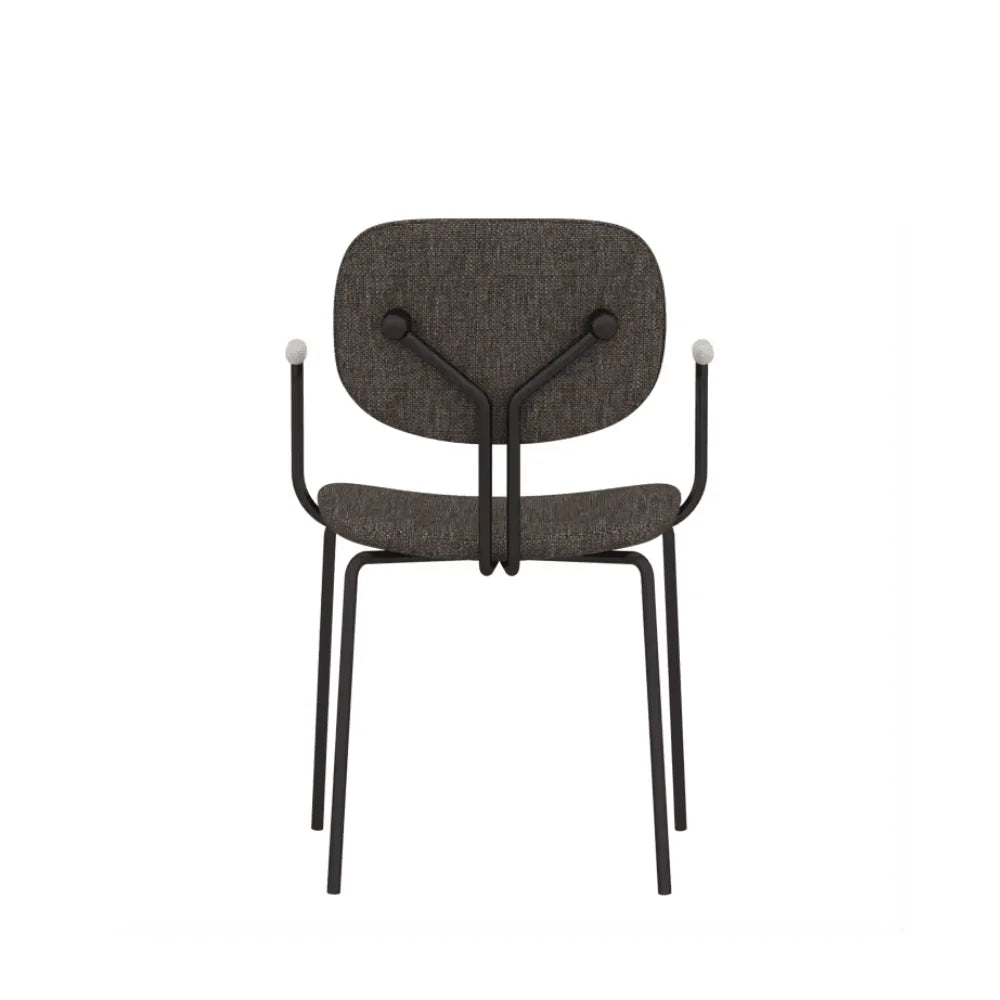 ST093B-Bella fabric armrest dining chair/customer chair