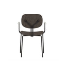 ST093B-Bella fabric armrest dining chair/customer chair