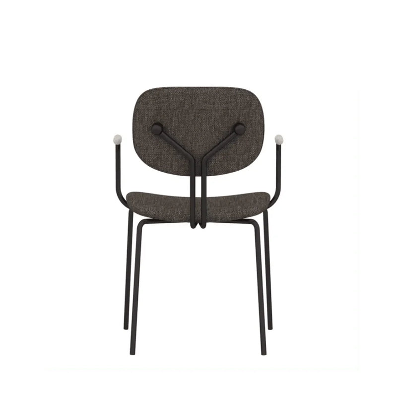 ST093B-Bella fabric armrest dining chair/customer chair