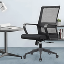 KH-219B-HS-Umbe Mid-Back Mesh Chair (Simple Style) (White Frame)