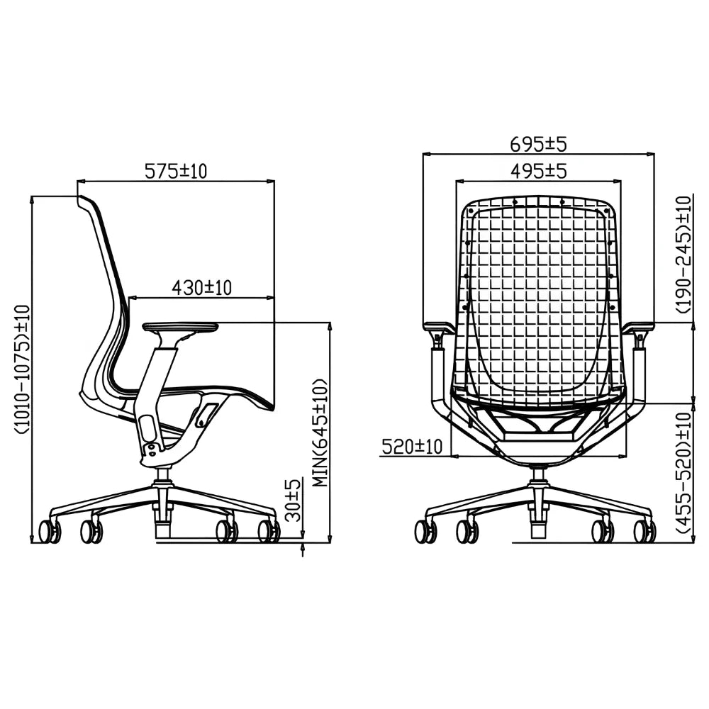 KH-001 Aria-H High Back Ergonomic Mesh Office Chair