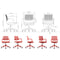 KH-001 Marry Middle Back Ergonomic Office Chair Computer Chair