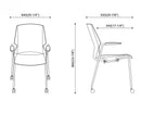 EF-31 Bene Educational Institution Writing Board Training Chair