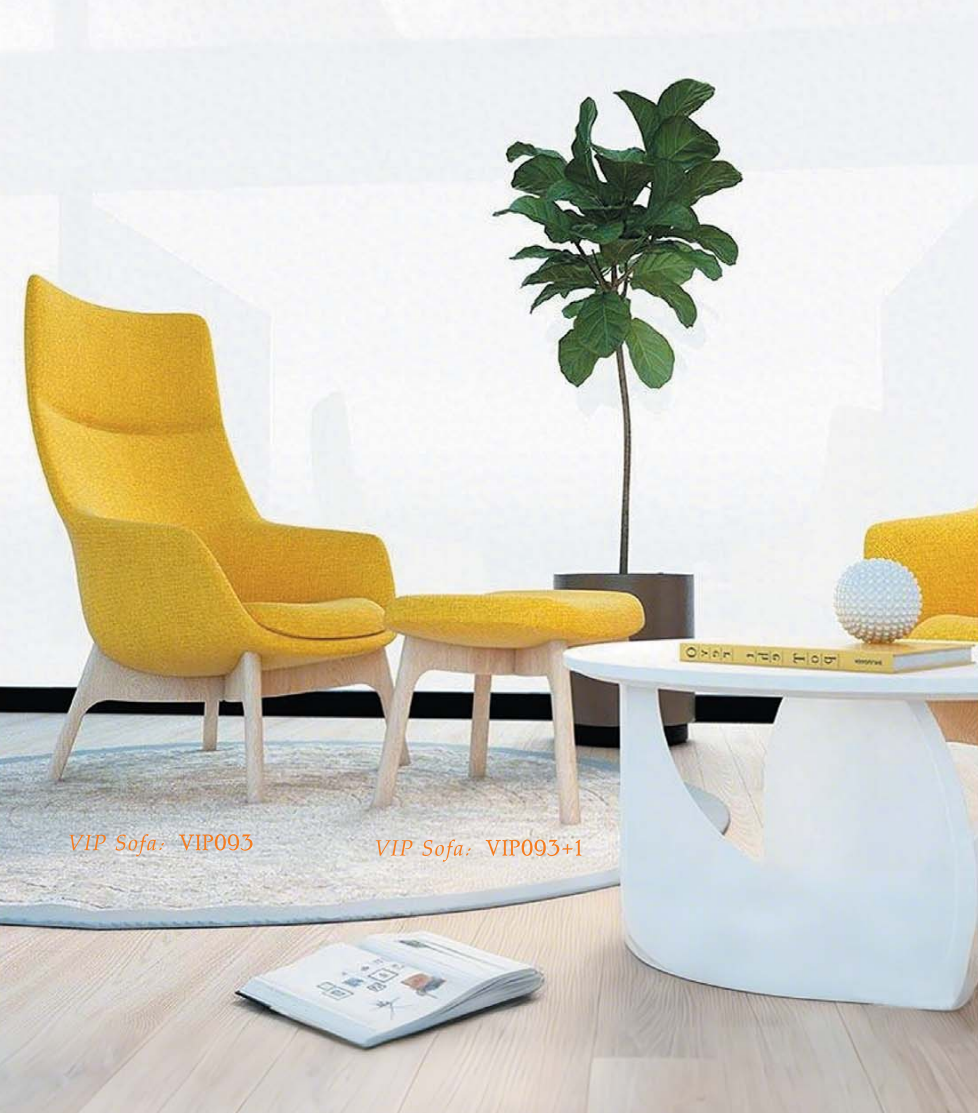 OL111006 四腳木製布藝休閒椅｜4-Leg Wooden Lounge Chair