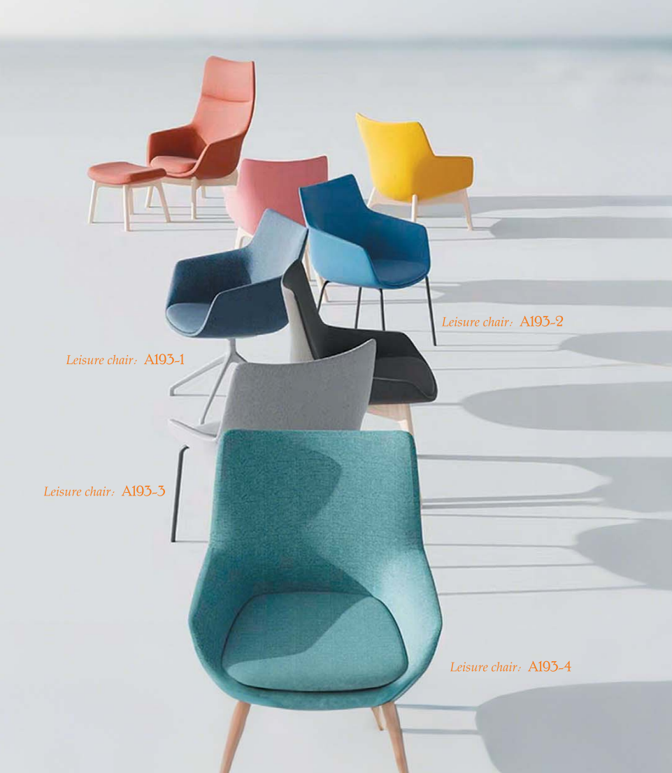 OL111007 實木腳布藝休閒椅｜Solid Wood Leg Lounge Chair